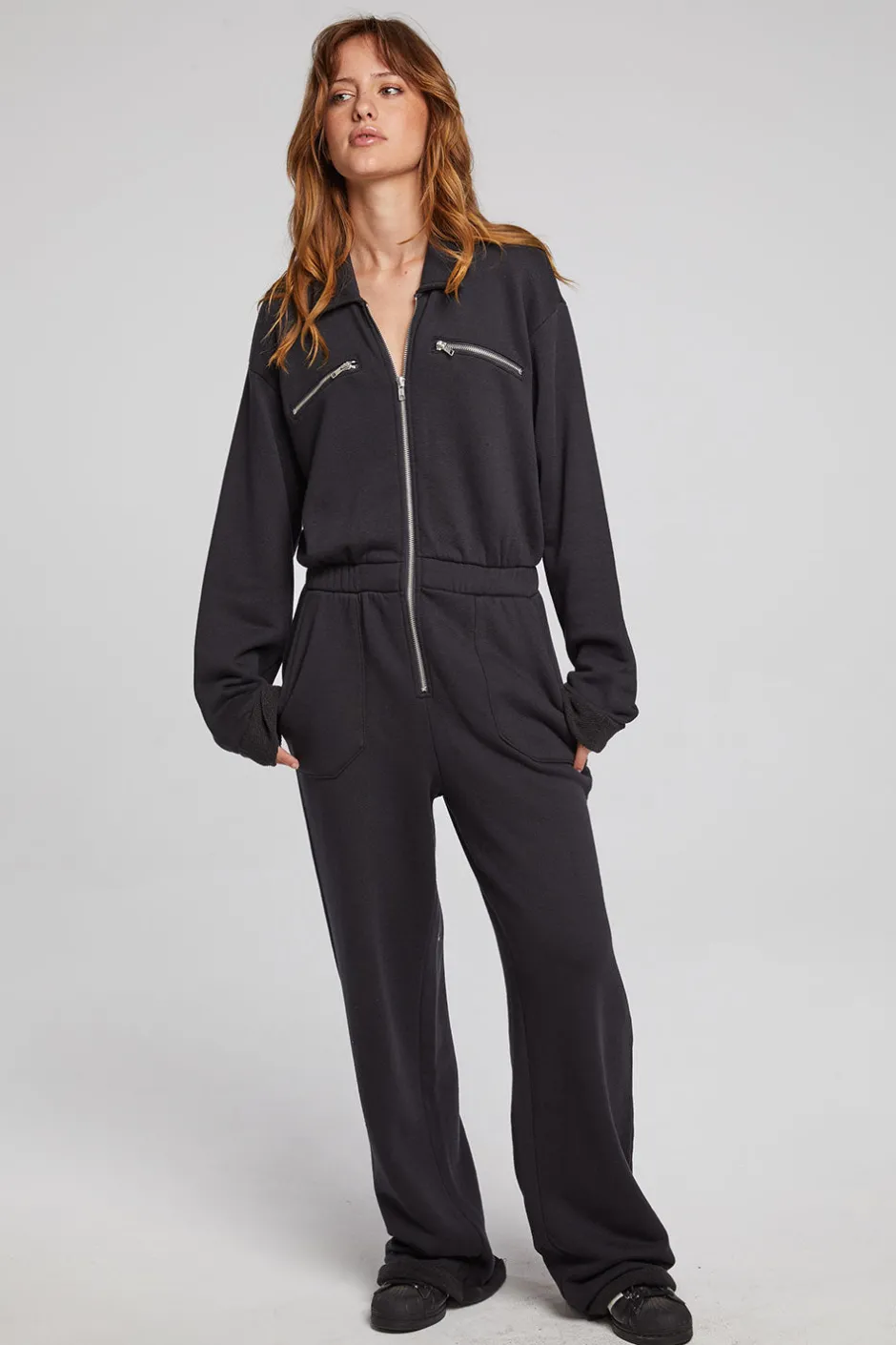 Women Chaser Brand Dolores Licorice Jumpsuit