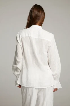 Women Chaser Brand Dolphin White Button Down