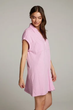 Women Chaser Brand Downtown Pastel Lavender Mini Dress
