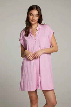 Women Chaser Brand Downtown Pastel Lavender Mini Dress