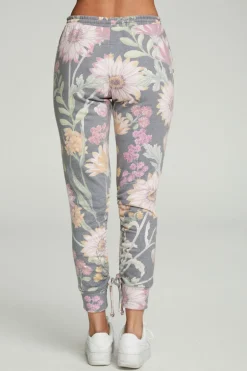 Women Chaser Brand Drawstring Shirred Cuffed Slim Jogger