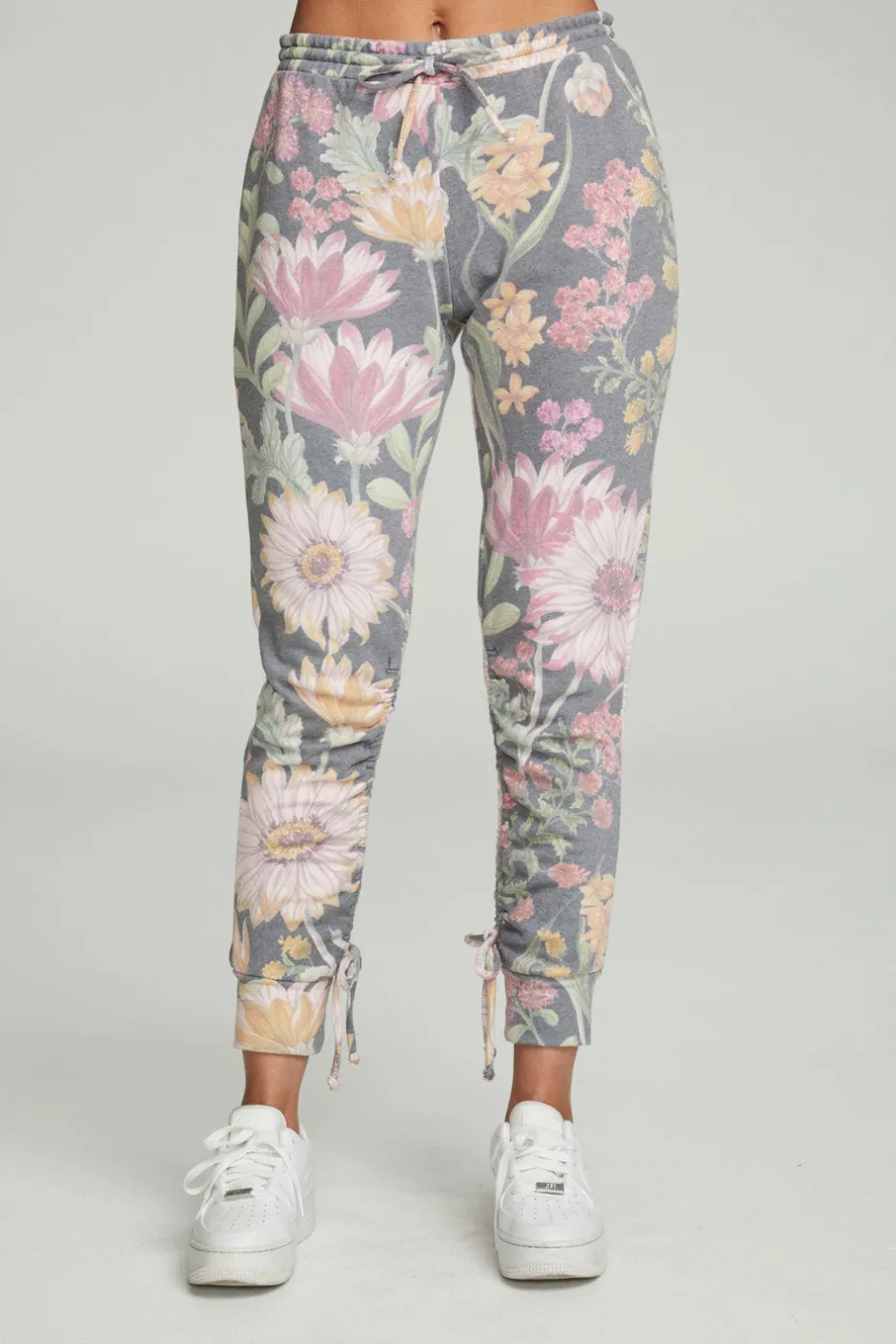 Women Chaser Brand Drawstring Shirred Cuffed Slim Jogger