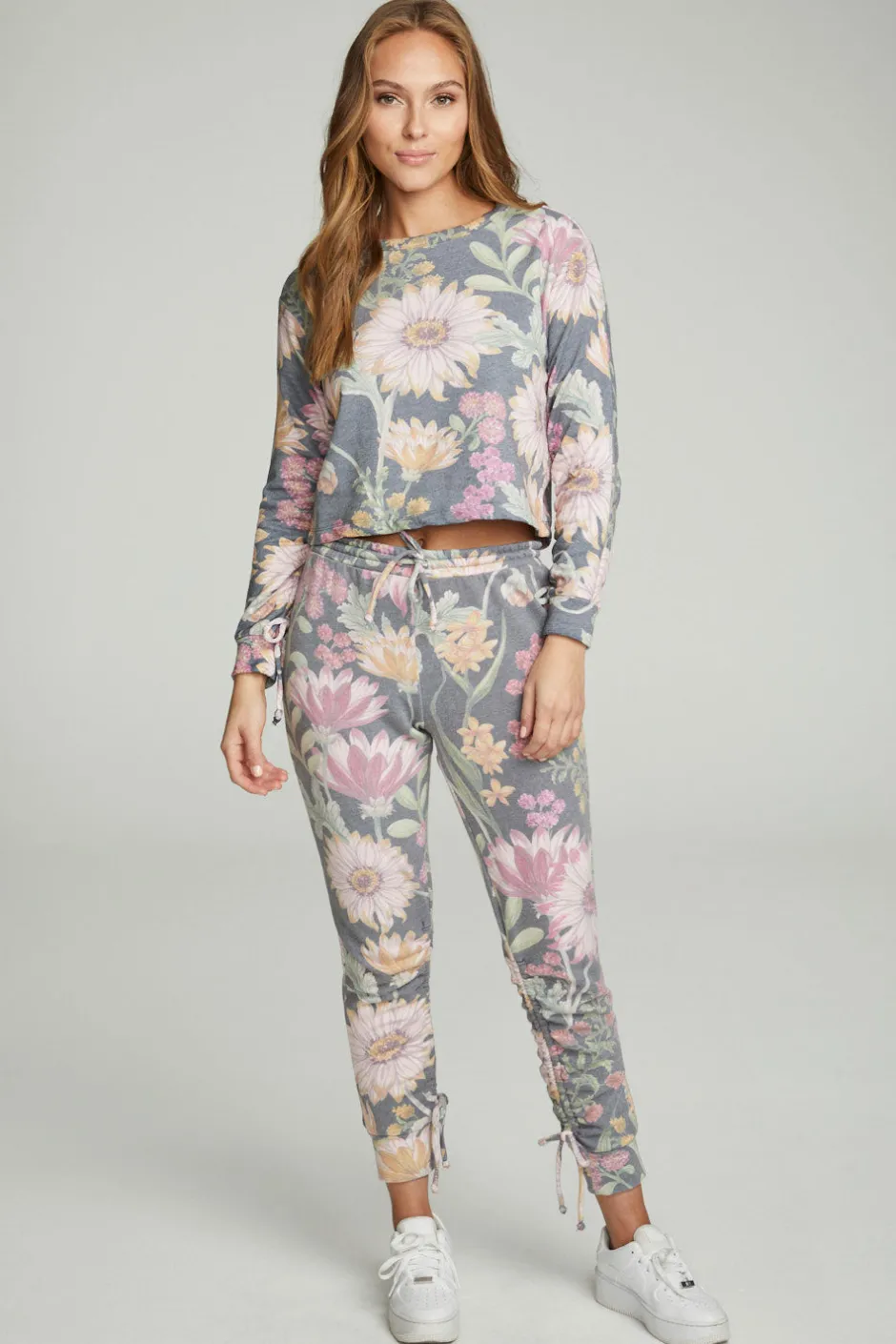 Women Chaser Brand Drawstring Shirred Cuffed Slim Jogger