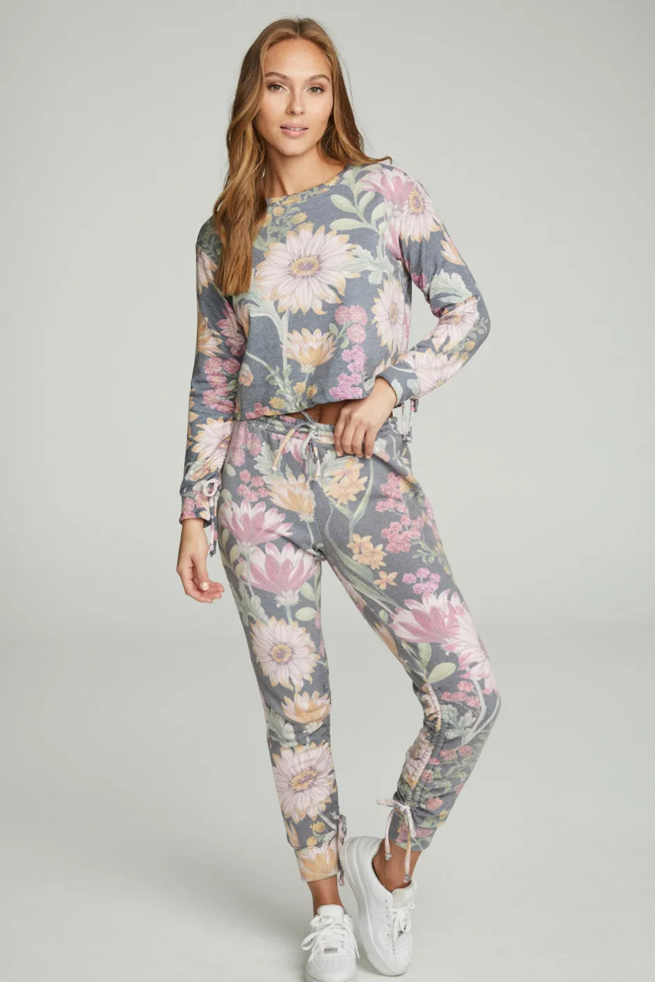 Women Chaser Brand Drawstring Shirred Cuffed Slim Jogger