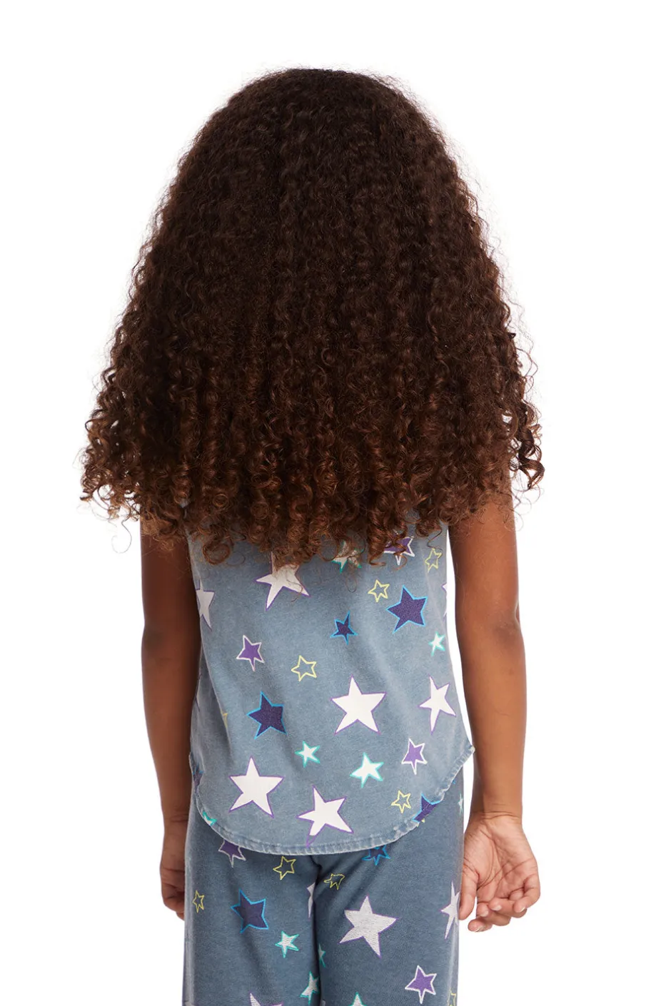 Kids Chaser Brand Dream Emb Star Girls Vintage Jersey Shirttail Muscle