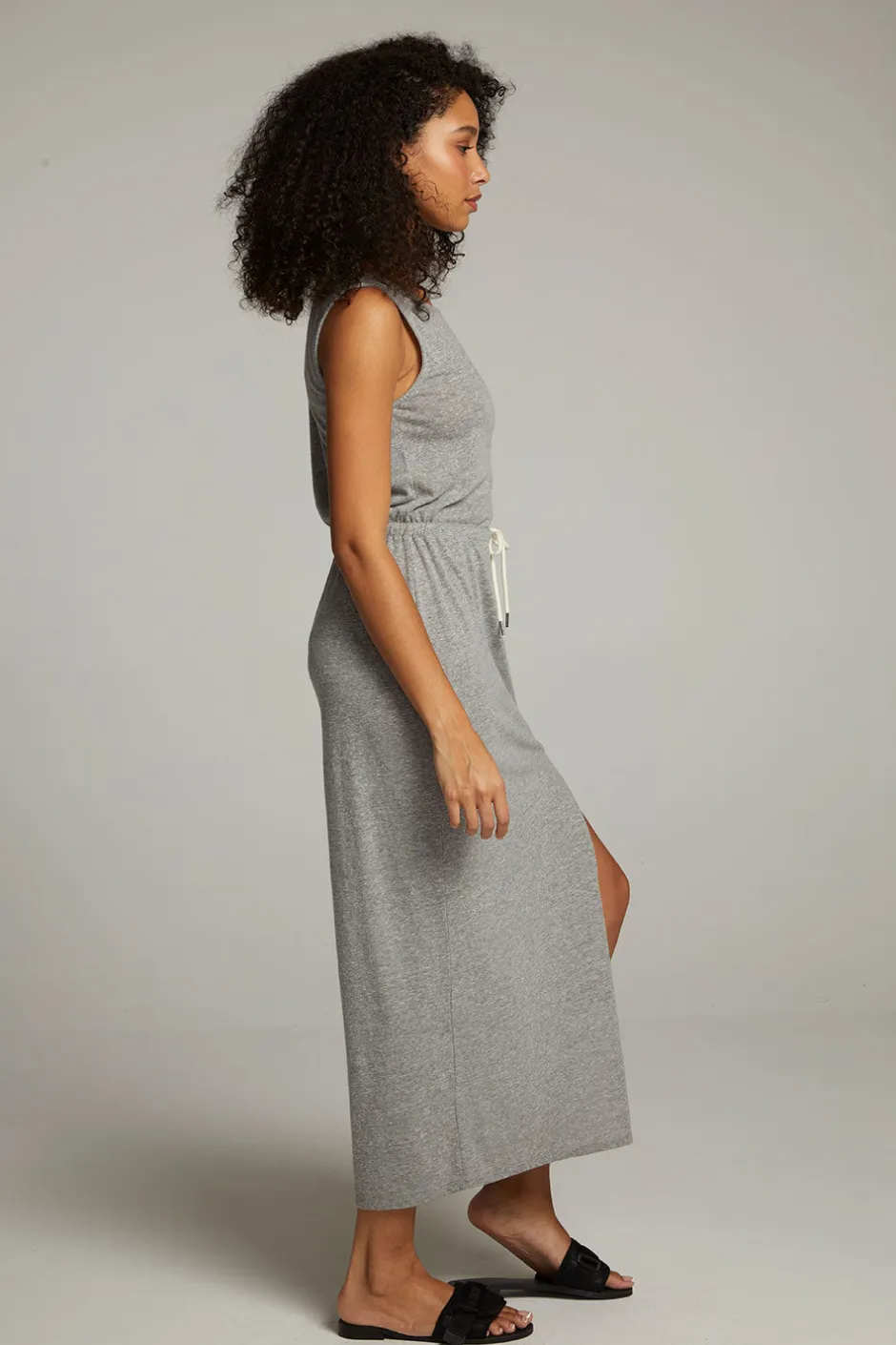 Women Chaser Brand Durangoo Streaky Grey Maxi Dress