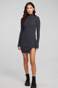 Women Chaser Brand Edita Shadow Black Mini Dress