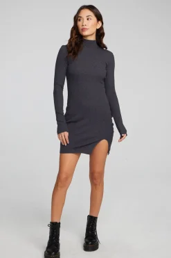 Women Chaser Brand Edita Shadow Black Mini Dress