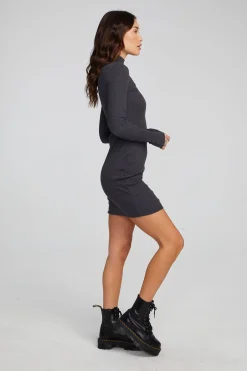 Women Chaser Brand Edita Shadow Black Mini Dress