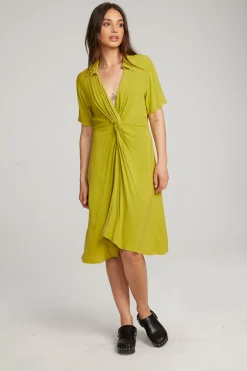 Women Chaser Brand Elsa Citron Midi Dress