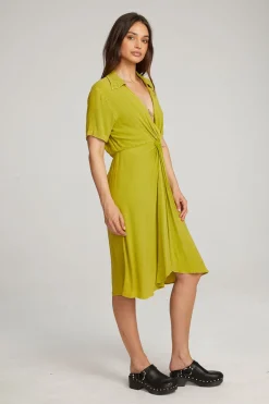 Women Chaser Brand Elsa Citron Midi Dress