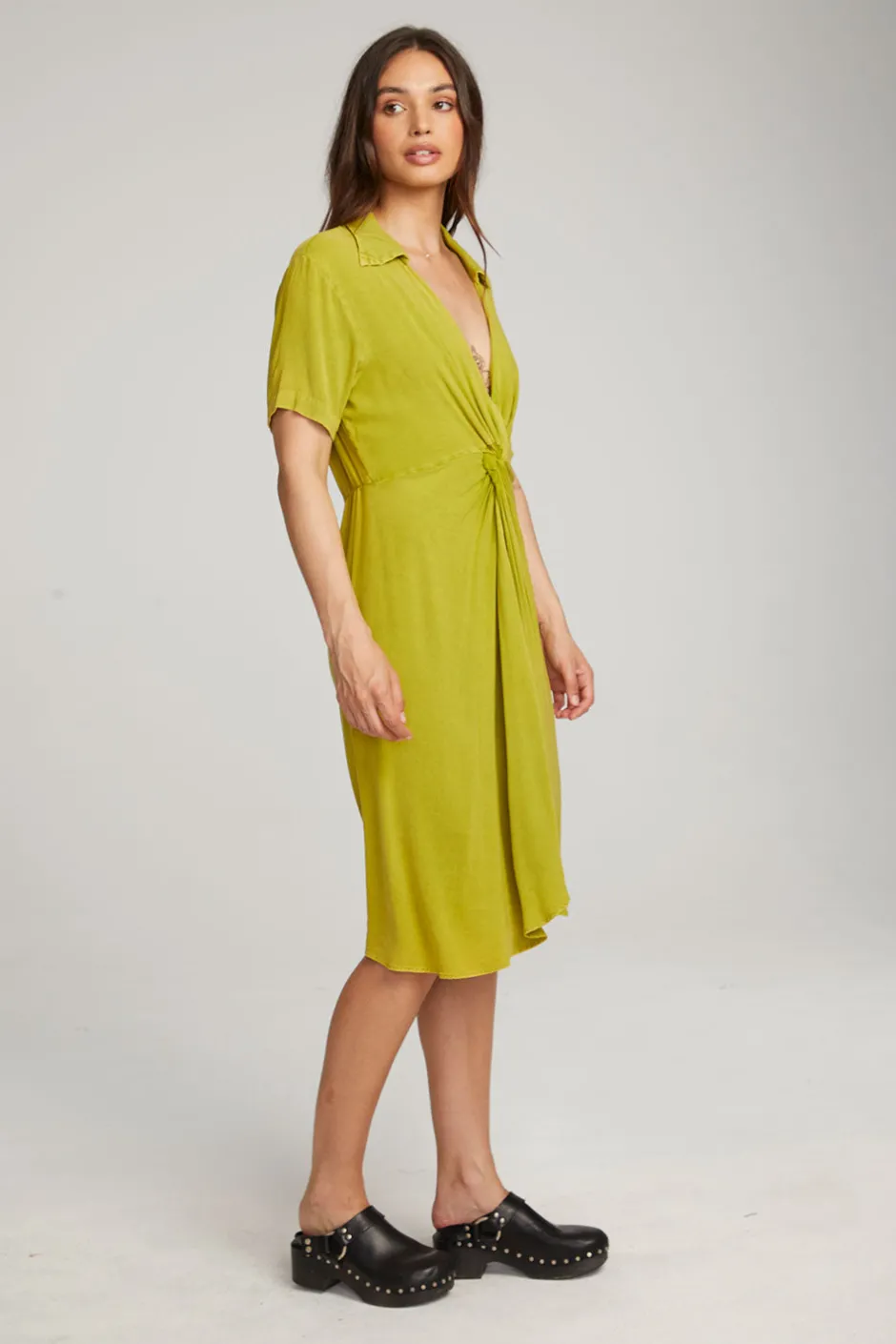 Women Chaser Brand Elsa Citron Midi Dress