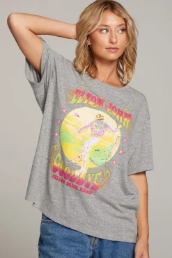 Women Chaser Brand Elton John Yellow Brick Road Tee