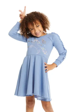 Kids Chaser Brand Embroidery Unicorn Dress
