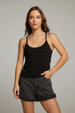 Women Chaser Brand Emma Black Tank Top