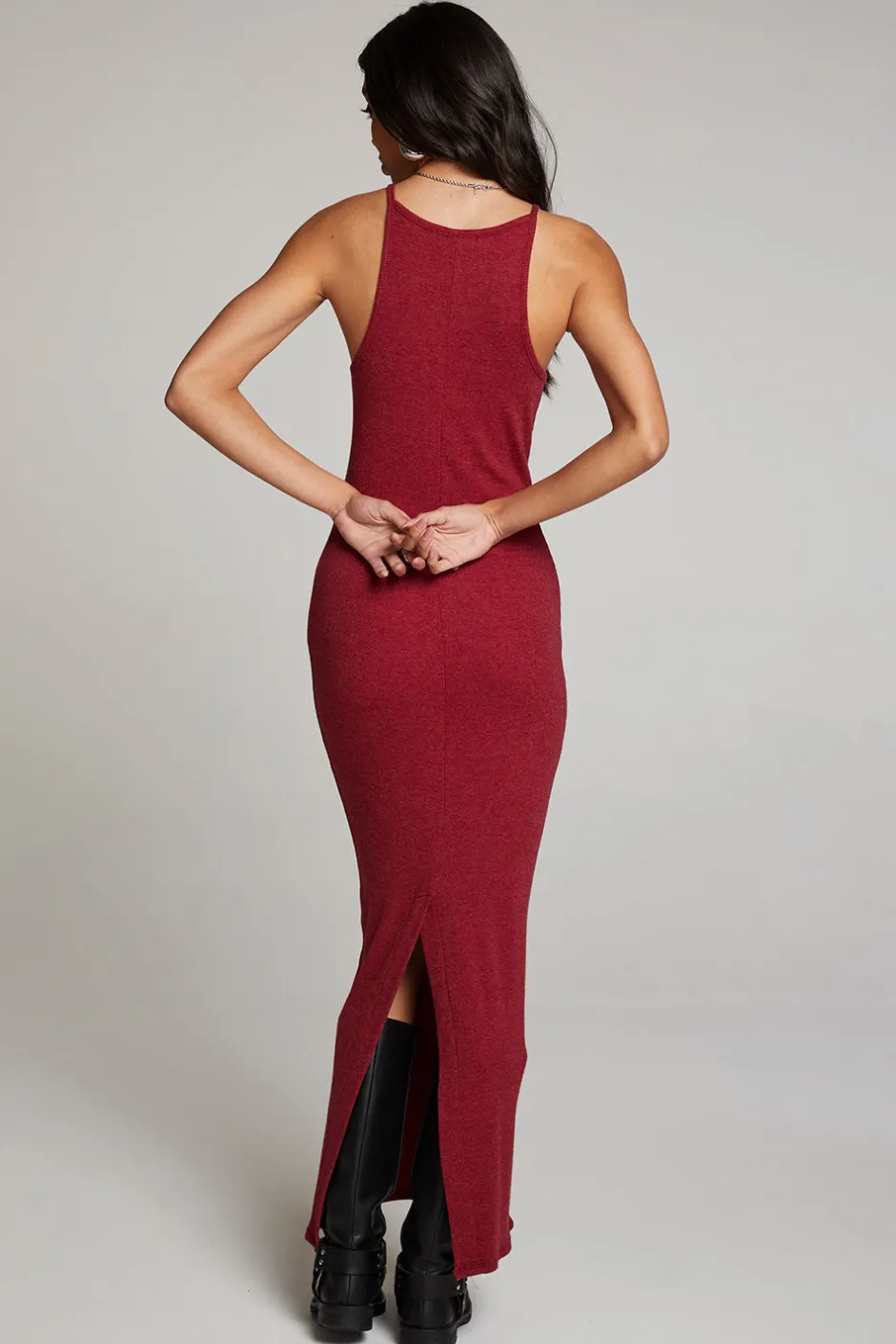 Women Chaser Brand Emma Blood Red Maxi Dress
