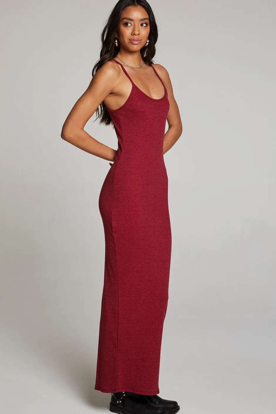 Women Chaser Brand Emma Blood Red Maxi Dress