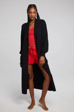 Women Chaser Brand Evee Maxi Licorice Cardigan
