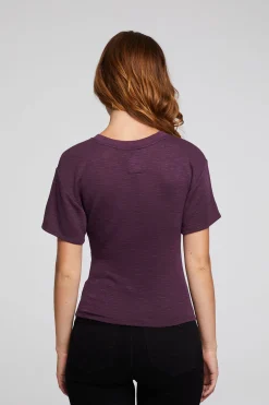 Women Chaser Brand Evelynn Plum Perfect Tee