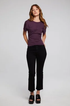 Women Chaser Brand Evelynn Plum Perfect Tee