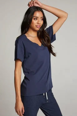 Women Chaser Brand Everyday Essential Canopy V Neck Tee