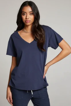 Women Chaser Brand Everyday Essential Canopy V Neck Tee