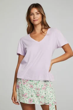 Women Chaser Brand Everyday Essential V Neck Tee