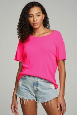 Women Chaser Brand Everyday Essential V Neck Tee - Dragon