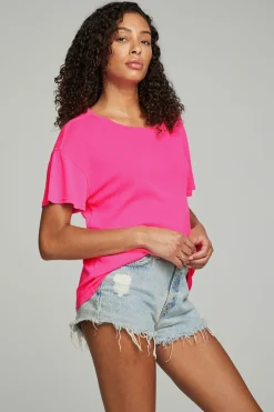 Women Chaser Brand Everyday Essential V Neck Tee - Dragon