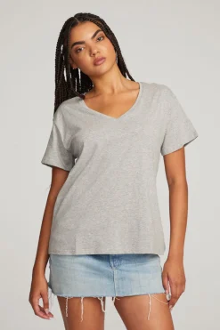 Women Chaser Brand Everyday Essential V-neck Tee