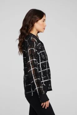 Women Chaser Brand Evory Fairfax Plaid Button Down