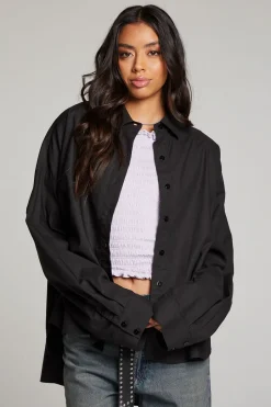 Women Chaser Brand Ezra Licorice Button Up