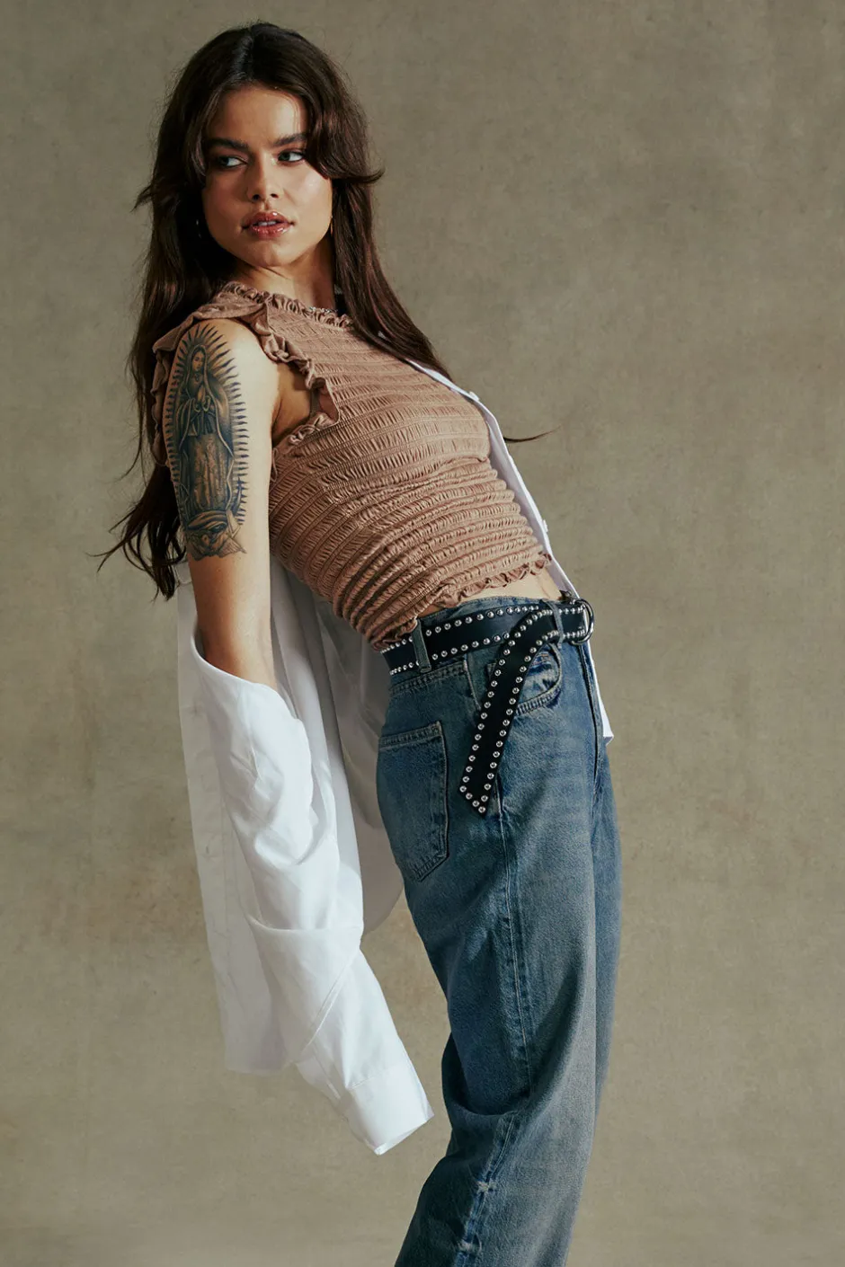 Women Chaser Brand Ezra White Button Up