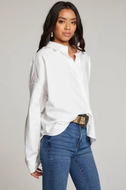 Women Chaser Brand Ezra White Button Up