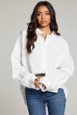 Women Chaser Brand Ezra White Button Up