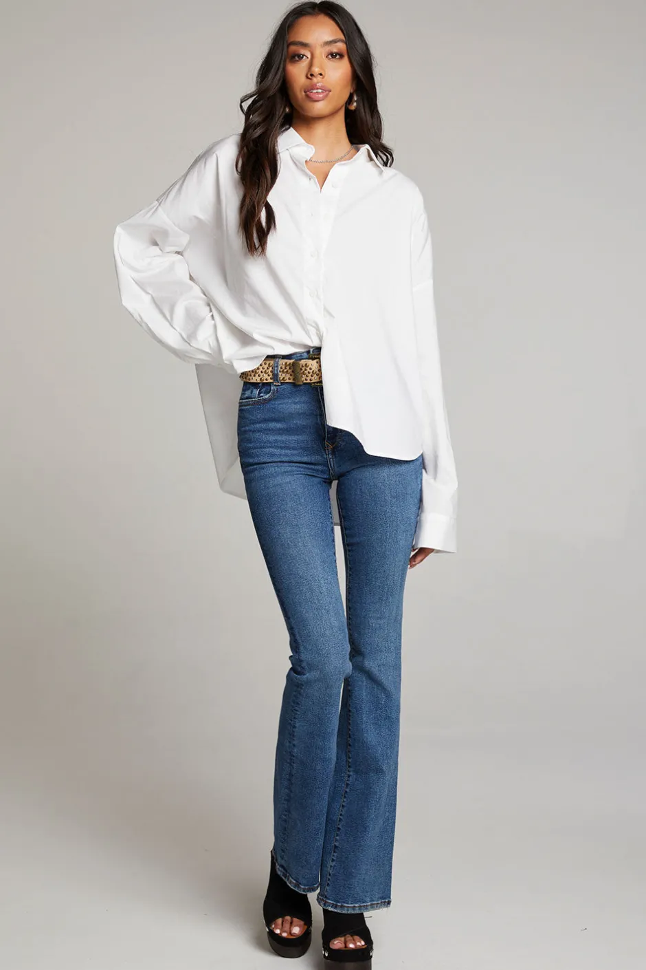Women Chaser Brand Ezra White Button Up