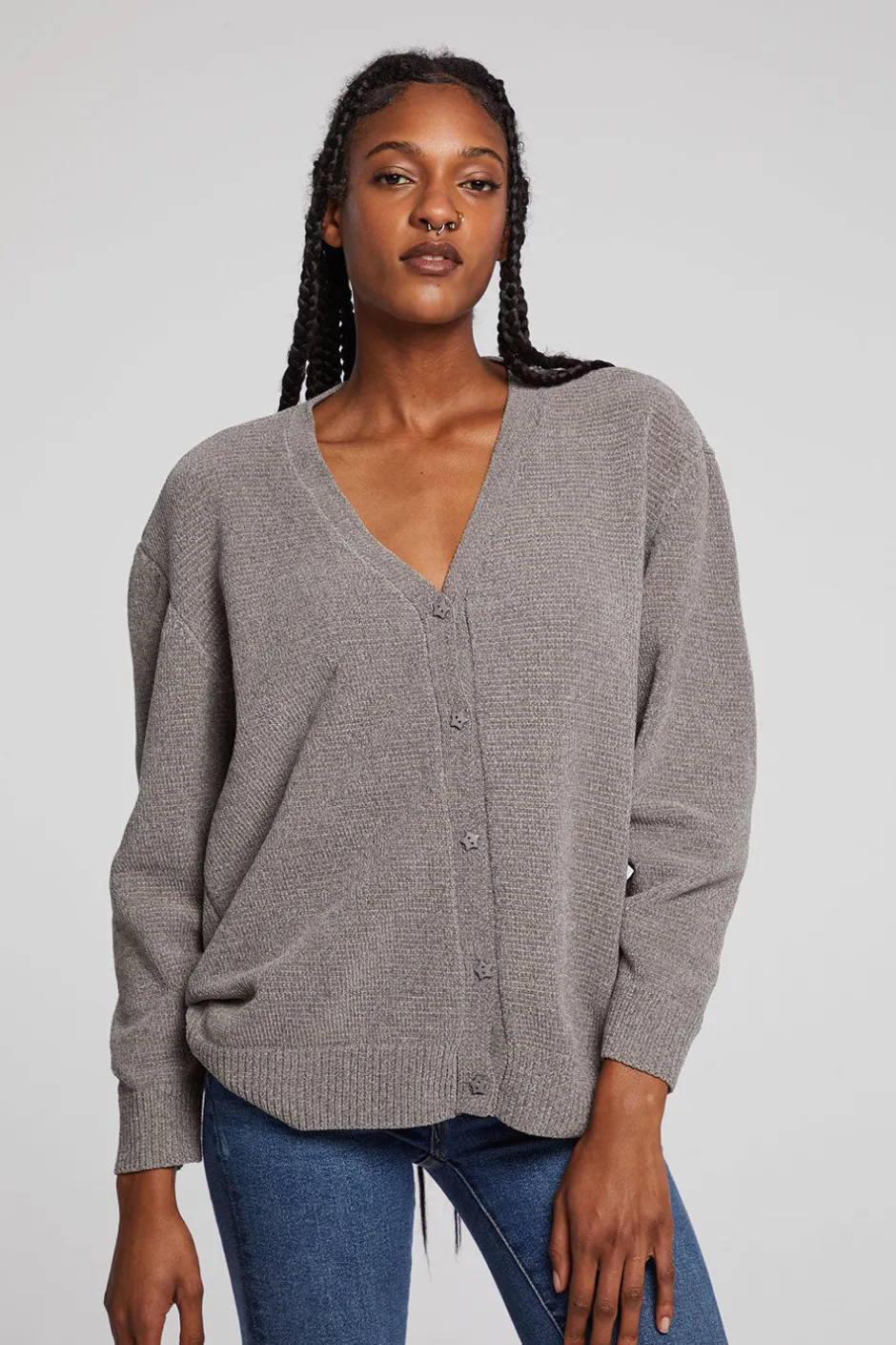 Women Chaser Brand Fairfax Foggy City Cardigan
