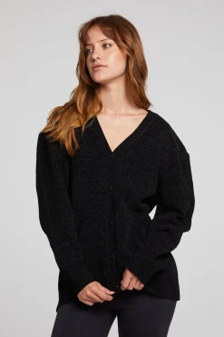Women Chaser Brand Fairfax Licorice Cardigan