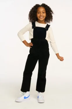 Kids Chaser Brand Fairy Overall Raven Black Corduroy
