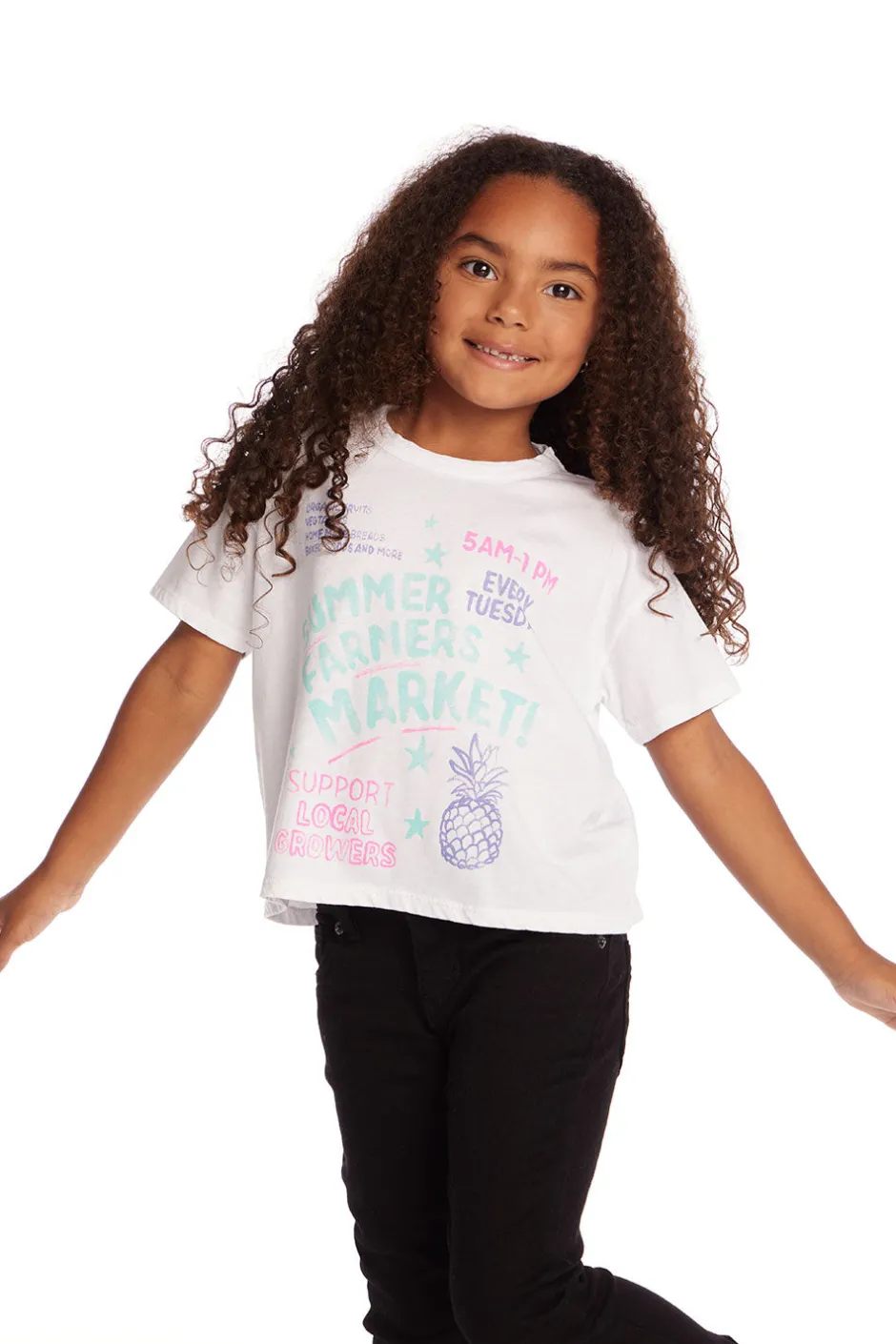 Kids Chaser Brand Farmers Market Girls Tee