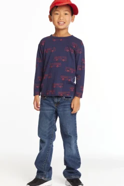 Kids/BOY Chaser Brand Fire Trucks Boys Long Sleeve Crew Neck Tee