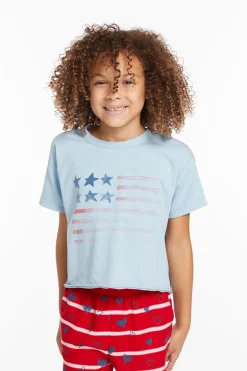 Kids Chaser Brand Flag Girls Tee