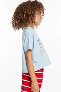 Kids Chaser Brand Flag Girls Tee