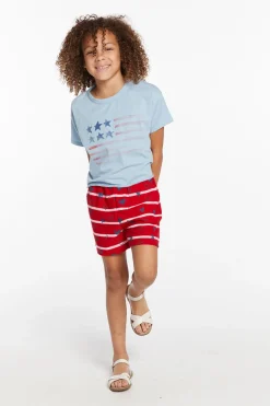 Kids Chaser Brand Flag Girls Tee