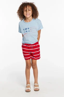 Kids Chaser Brand Flag Girls Tee