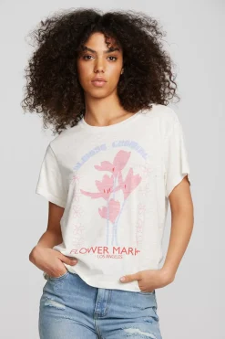 Women Chaser Brand Flower Market Tee