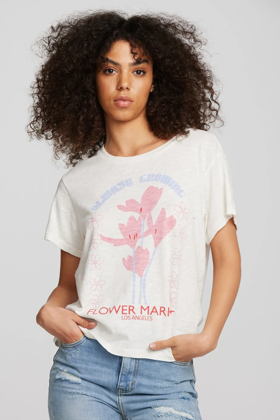 Women Chaser Brand Flower Market Tee