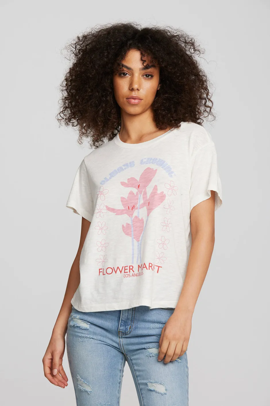Women Chaser Brand Flower Market Tee