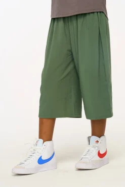 Kids Chaser Brand Flowy Dark Forest Green Heirloom Woven Pant