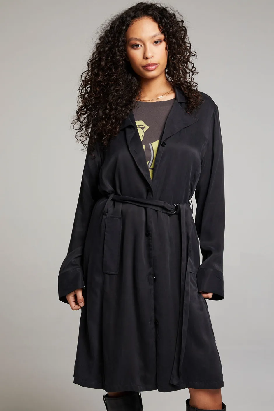 Women Chaser Brand Ford Licorice Trench Coat